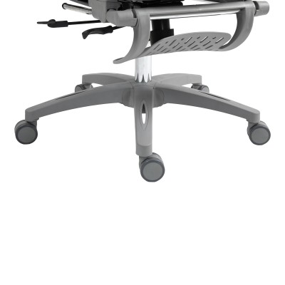 Καρέκλα γραφείου εργασίας Zenyk pakoworld mesh σε grey απόχρωση 63x70x126εκ