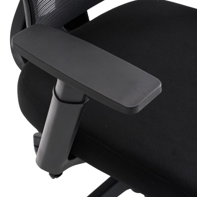 Καρέκλα γραφείου διευθυντή Cadrey pakoworld mesh μαύρο 67x64x120-128εκ