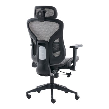 Καρέκλα γραφείου εργασίας Mesgo pakoworld μαύρο-γκρι 68x67-72x110-136εκ