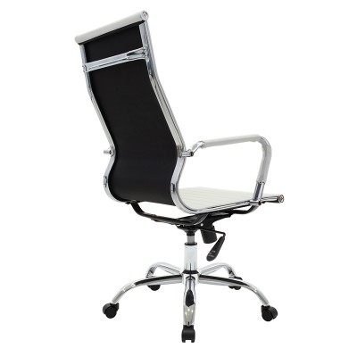 Καρέκλα γραφείου διευθυντή Valter pakoworld λευκό pu 55.5x58x108εκ