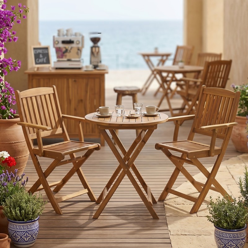 Τραπεζαρία Recofly-Carpuva pakoworld σετ 3τεμ