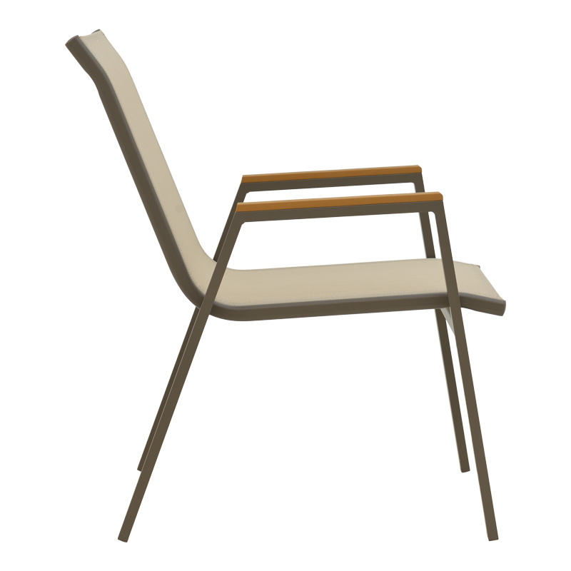 Τραπεζαρία Lafla-Azelie pakoworld σετ 9τεμ σαμπανιζέ αλουμίνιο και plywood σε φυσική απόχρωση 160-240x90x75εκ