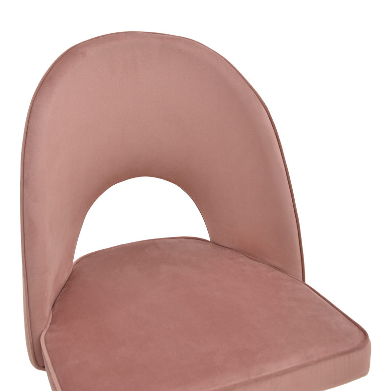 Σκαμπό μπαρ Casenio pakoworld σάπιο μήλο βελούδο-πόδι μαύρο με χρυσό μέταλλο 48x50x117εκ | 2 τμχ