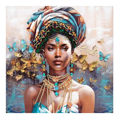 Πίνακας σε καμβά Baba 3D Inart 100x3x100εκ