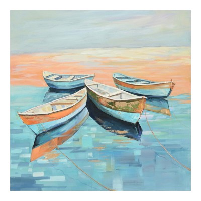 Πίνακας σε καμβά Boatty Inart 100x3x100εκ