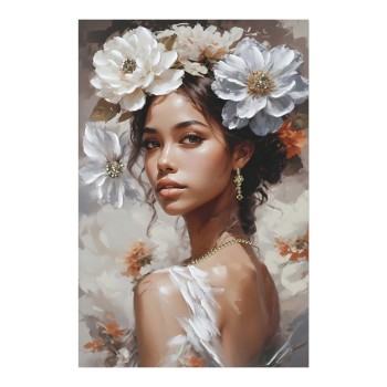 Πίνακας σε καμβά Lilibet Ι 3D Inart 60x2.5x90εκ