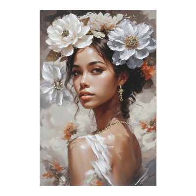 Πίνακας σε καμβά Lilibet Ι 3D Inart 60x2.5x90εκ