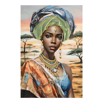 Πίνακας σε καμβά Zerbera 3D Inart 80x3x120εκ