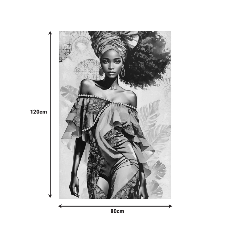 Πίνακας σε καμβά Georgina I 3D Inart 80x3x120εκ