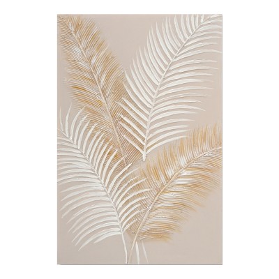 Πίνακας σε καμβά Leavy I Inart 60x3x90εκ