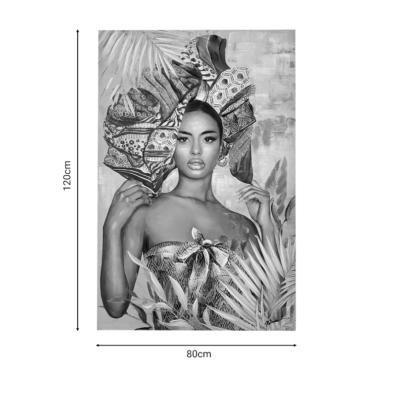 Πίνακας σε καμβά Jewler 3D Inart 80x3.5x120εκ