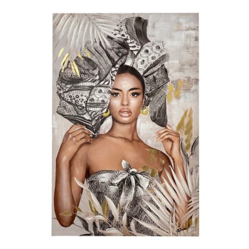 Πίνακας σε καμβά Jewler 3D Inart 80x3.5x120εκ