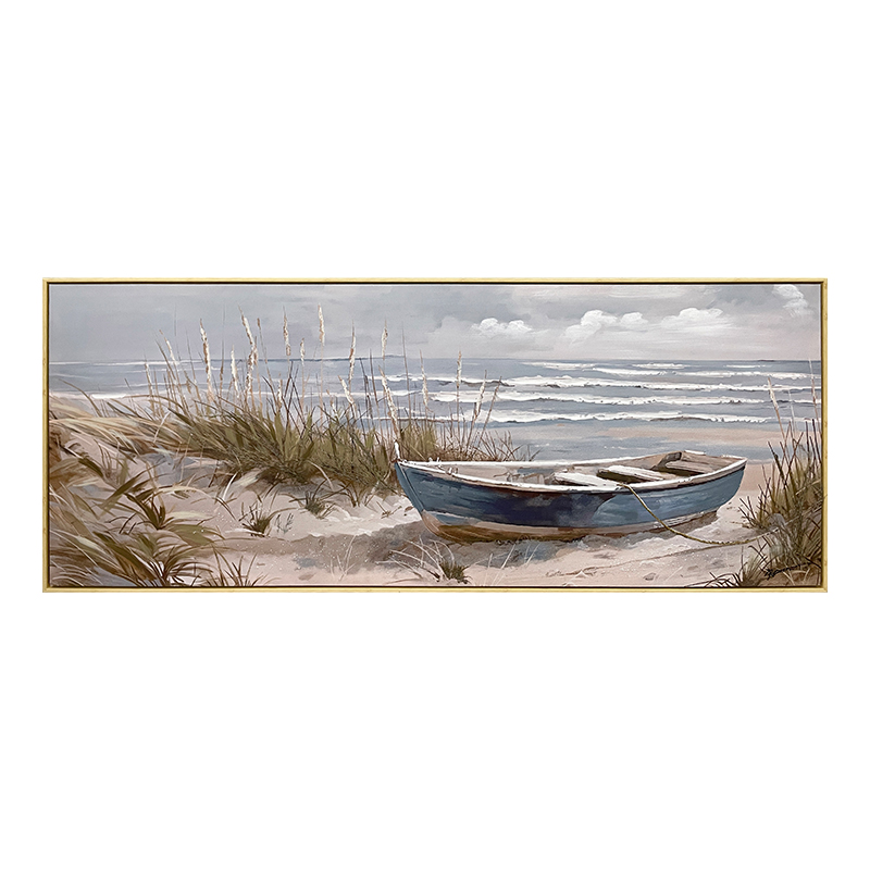 Πίνακας σε καμβά Barcu I Inart με πλαίσιο 150x3.5x60εκ