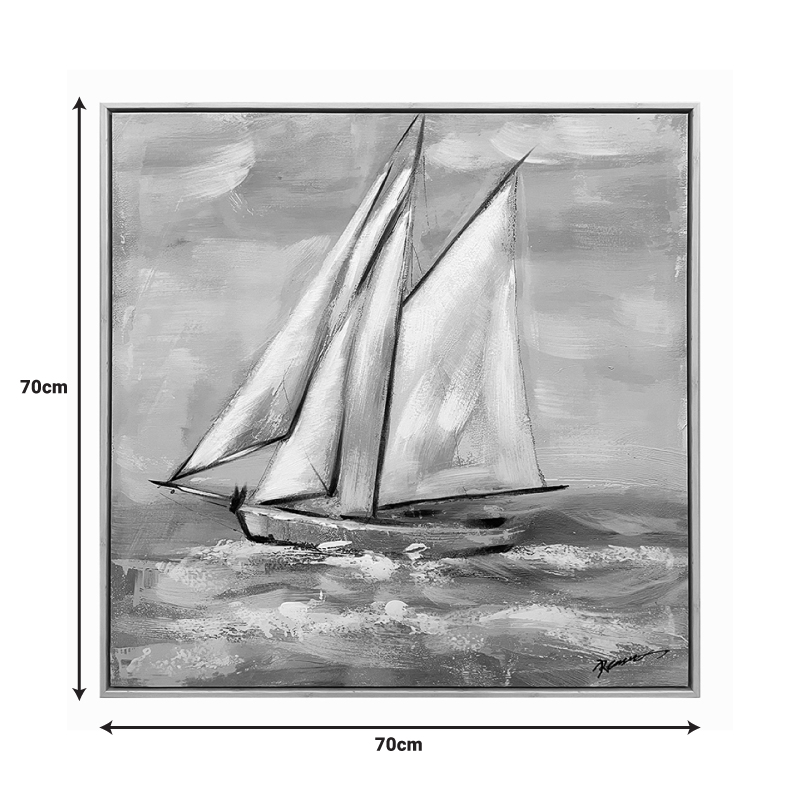 Πίνακας σε καμβά Siedo Inart με πλαίσιο 70x3.5x70εκ