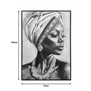 Πίνακας σε καμβά Zaira Inart με πλαίσιο 70x3.5x100εκ