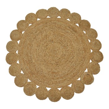 Χαλί Voni Inart φυσικό γιούτα Φ100x1εκ