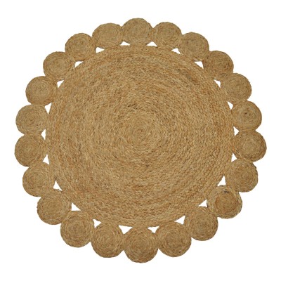 Χαλί Voni Inart φυσικό γιούτα Φ100x1εκ