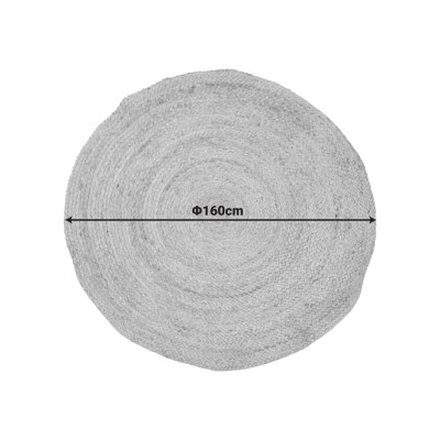 Χαλί Solon pakoworld μπεζ γιούτα Φ160x1εκ