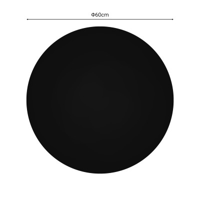 Επιφάνεια τραπεζιού Senlo pakoworld τ.Werzalit μαύρο Φ60εκ