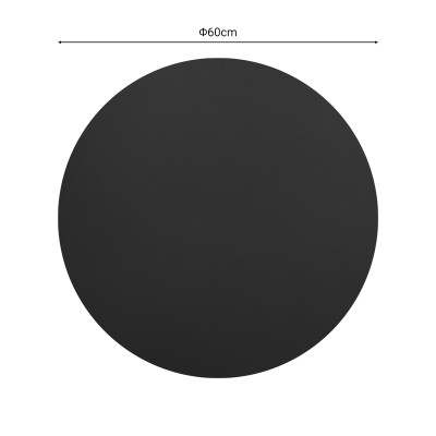 Επιφάνεια τραπεζιού Sensie pakoworld τ.Werzalit ανθρακί Φ60εκ