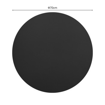 Επιφάνεια τραπεζιού Sensie pakoworld τ.Werzalit ανθρακί Φ70εκ