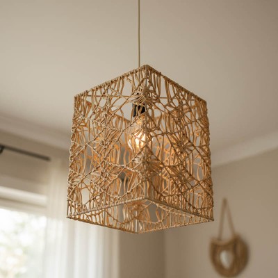 Φωτιστικό οροφής Dorotan Inart E27 φυσικό 30x27x110εκ