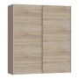 Ντουλάπα ρούχων Noez pakoworld δίφυλλη με ράφια sonoma μελαμίνης 170.5x61x190.5εκ