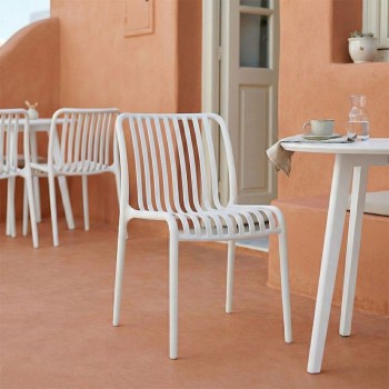 Καρέκλα Zoi pakoworld pp σε λευκή απόχρωση 42x58x79εκ