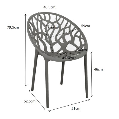Πολυθρόνα Daren pakoworld pp σε cappuccino απόχρωση 59x60x79,5εκ