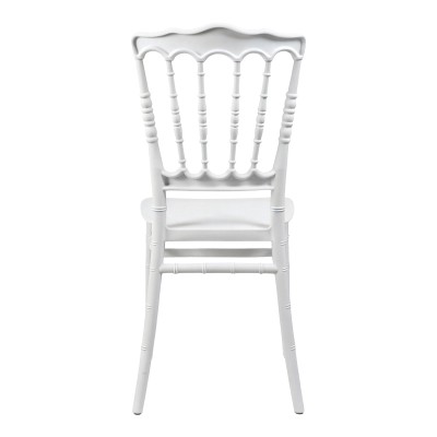 Καρέκλα Napoleon pakoworld pp λευκή 38,5x46,5x89εκ