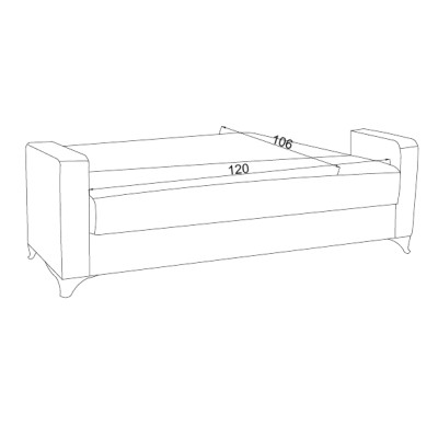 Καναπές-κρεβάτι με αποθηκευτικό χώρο διθέσιος Vox pakoworld γκρι-μπεζ ύφασμα 154x82x83εκ