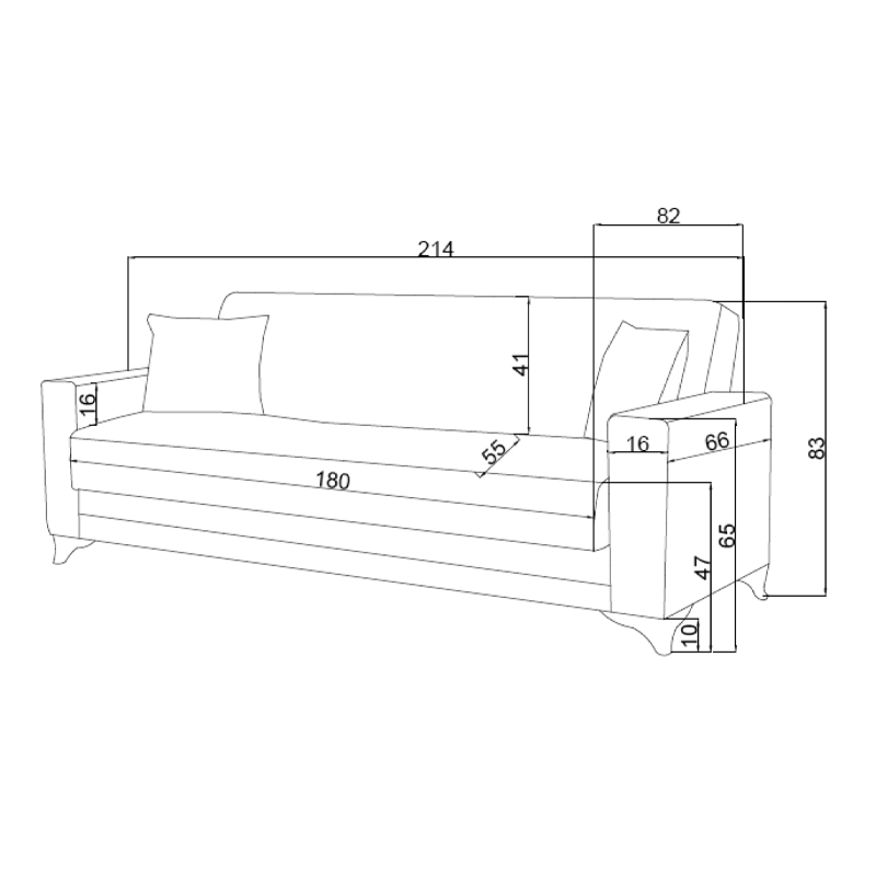 Σετ σαλονιού 2τεμ Vox pakoworld ύφασμα σε γκρι-μπεζ απόχρωση