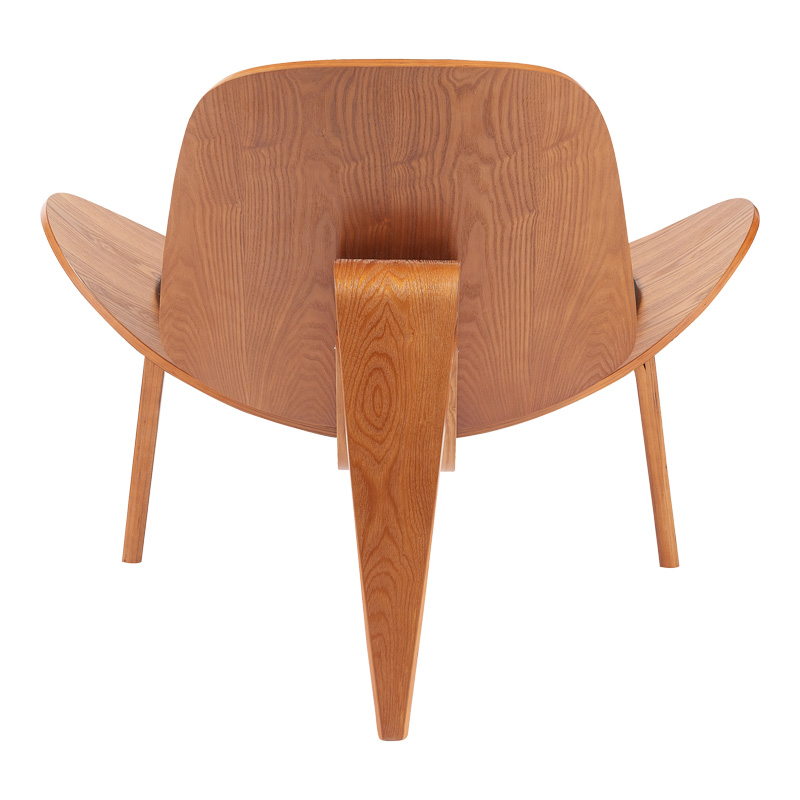 Πολυθρόνα Vilma pakoworld PU μαύρο- plywood καρυδί 90x76.5x74.5εκ