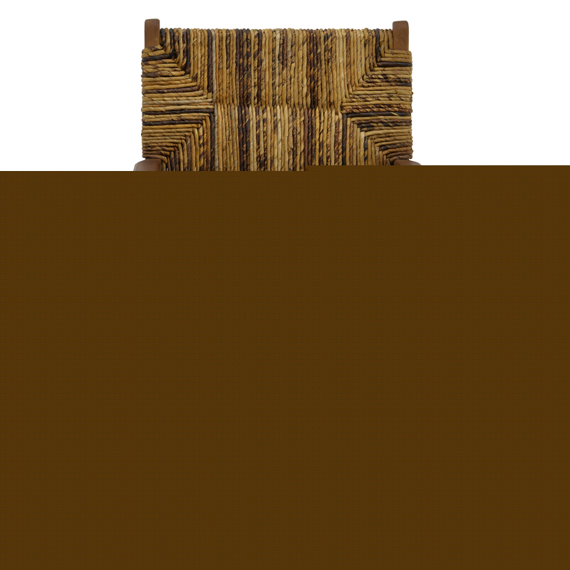 Πολυθρόνα Refane pakoworld φυσικό teak ξύλο-ψάθα 55x60x85εκ