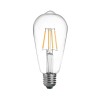 Λαμπτήρας LED ST64 Bulb pakoworld 4W 3000K E27 2700K clear
