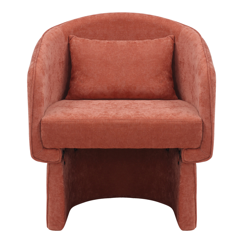 Πολυθρόνα Playmob pakoworld ύφασμα σε κεραμιδί απόχρωση 69x65x79εκ