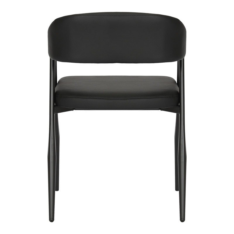 Πολυθρόνα Sezan pakoworld pu σε μαύρη απόχρωση 56x55x78εκ | 2 τμχ