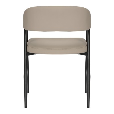 Πολυθρόνα Sezan pakoworld pu σε γκρι-μπεζ απόχρωση 56x55x78εκ | 2 τμχ