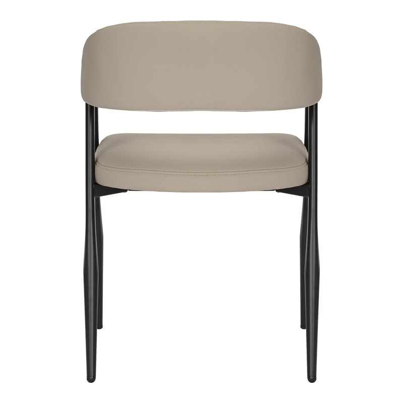 Πολυθρόνα Sezan pakoworld pu σε γκρι-μπεζ απόχρωση 56x55x78εκ | 2 τμχ