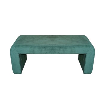 Σκαμπό Gagga Inart βελούδο σε πράσινη απόχρωση 110x40x45εκ