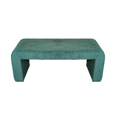 Σκαμπό Gagga Inart βελούδο σε πράσινη απόχρωση 110x40x45εκ