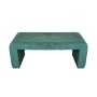 Σκαμπό Gagga Inart βελούδο σε πράσινη απόχρωση 110x40x45εκ