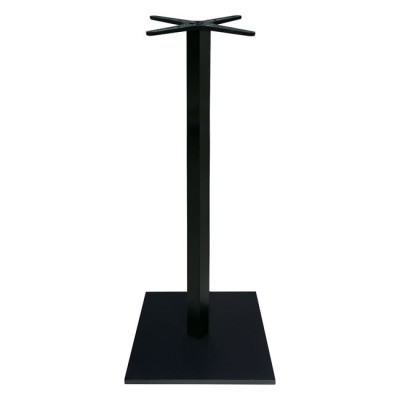 Βάση τραπεζιού Bar Cabanol pakoworld μεταλλική σε μαύρη απόχρωση 45x45x108εκ