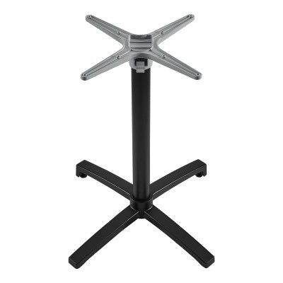 Βάση τραπεζιού Levo pakoworld πτυσσόμενη μεταλλική σε μαύρη απόχρωση 69x69x73εκ