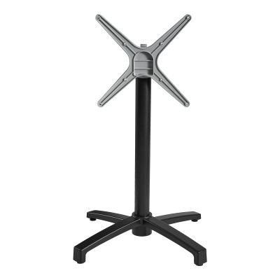 Βάση τραπεζιού Levo pakoworld πτυσσόμενη μεταλλική σε μαύρη απόχρωση 69x69x73εκ