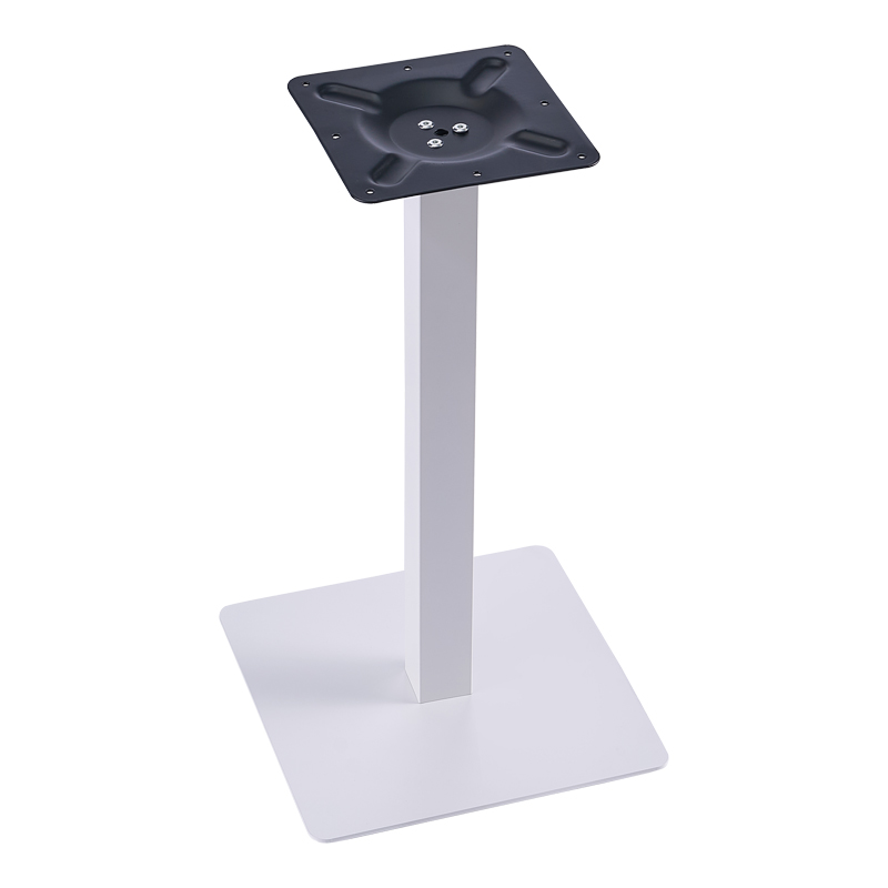 Βάση τραπεζιού Batan I pakoworld μέταλλο λευκό 40x40x72εκ