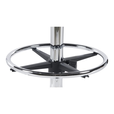 Καρέκλα ρεσεψιόν Icina Ι pakoworld pu σε μαύρη απόχρωση 58x54x102-123εκ