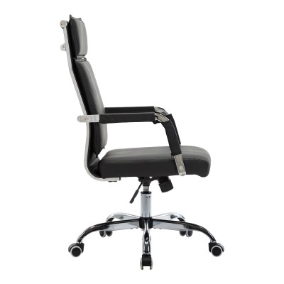 Καρέκλα γραφείου διευθυντη Mavel pakoworld PU μαύρo 55x62x100-110εκ