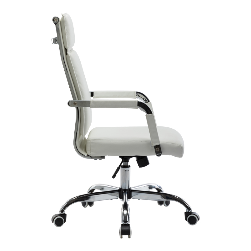 Καρέκλα γραφείου διευθυντη Mavel pakoworld PU λευκό 55x62x100-110εκ