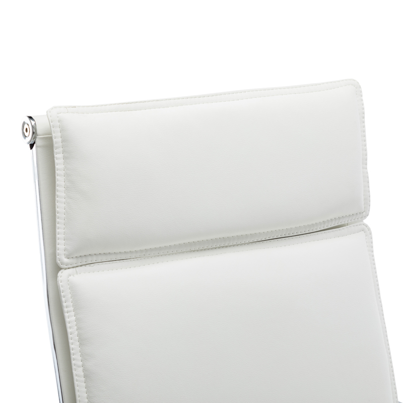 Καρέκλα γραφείου διευθυντη Mavel pakoworld PU λευκό 55x62x100-110εκ